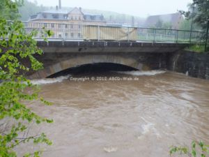 Hochwasser Muldenhutten Brücke