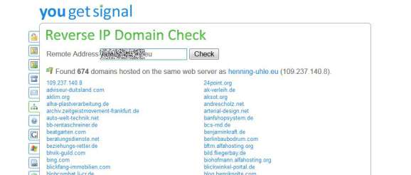 Reverse IP Domain Check nobody